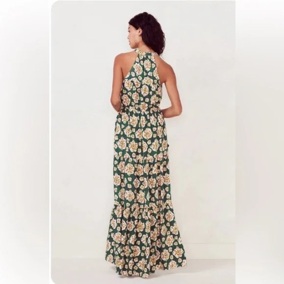 Gorgeous Green Printed Maxi dress! - Picture 3 of 11